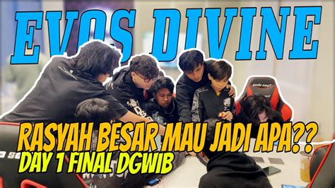 EVOS DIVINE FINAL DAY 1 DGWIB DIOMELIN NGEVLOG DI MALL YouTube