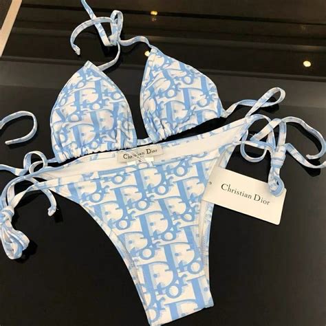 Dior Traje De Baño Dividido Bikini Correa Triangular Vacaciones De Tres Puntos Shopee Colombia