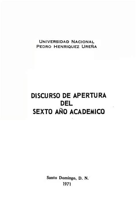 Pdf Discurso De Apertura Del Sexto AÑo Academico Dokumentips