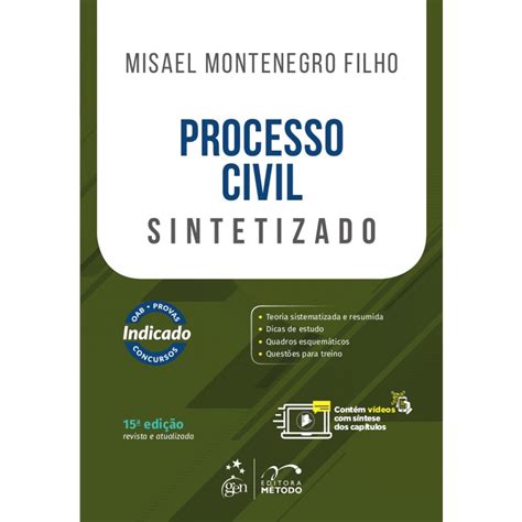 Livro Processo Civil Sintetizado Submarino