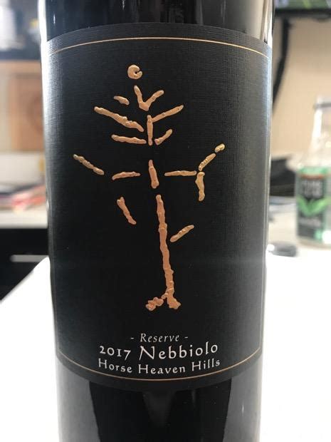 2017 Cascade Cliffs Nebbiolo Estate Reserve Usa Washington Columbia