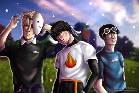 Dream Team Fanart Dream Sapnap Georgenotfound By Brumicek On Deviantart