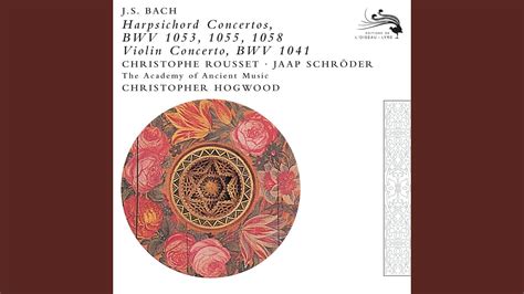 J S Bach Concerto For Harpsichord Strings And Continuo No In E