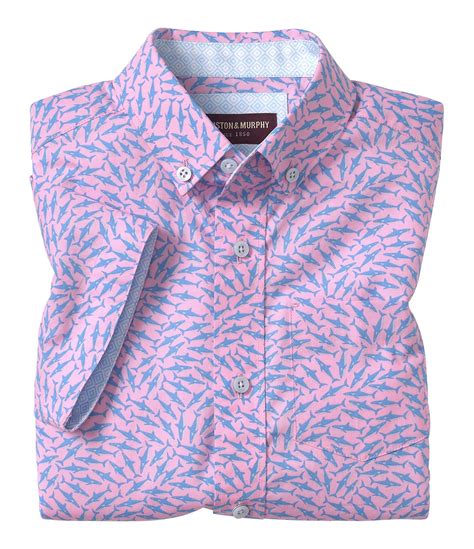 Johnston And Murphy Littlebig Boys 4 16 Short Sleeve Point Collar Chest