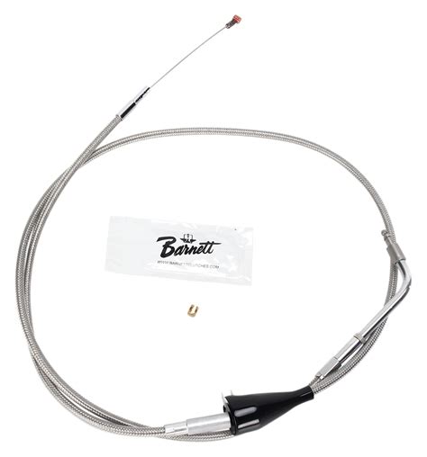 Barnett Stainless Steel Idle Cable For Harley Touring With Cruise