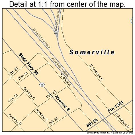 Somerville Texas Street Map 4868720