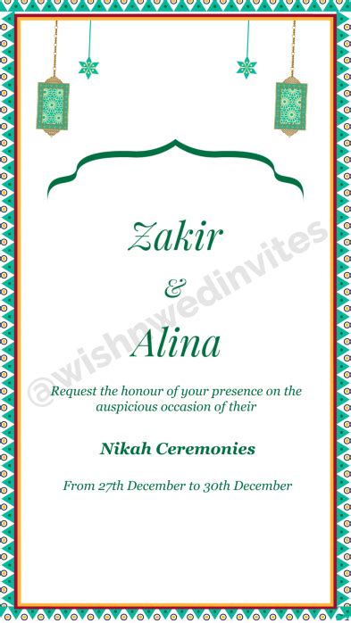 Engagement Video Invitation Template Online Wishnwed