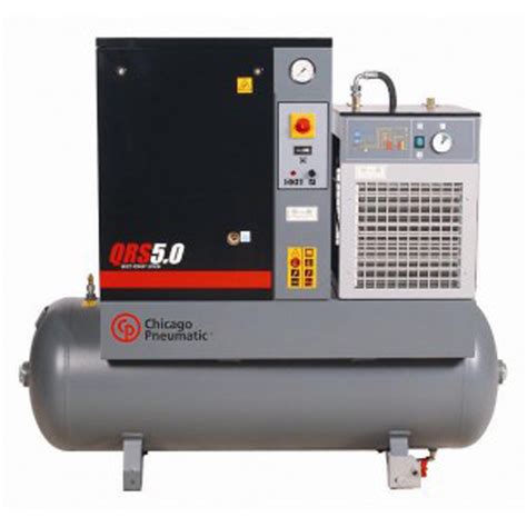 Chicago Pneumatic Qrs50hpd 1 Rotary Screw Air Compressor With Dryer