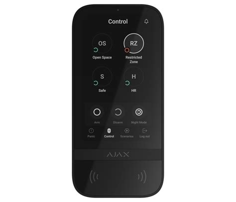 Ajax Keypad Touchscreen Schwarz