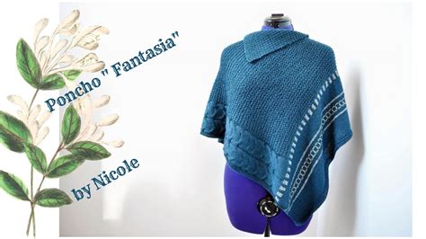 Tutorial Poncho Fantasia Ai Ferri Knit Poncho YouTube