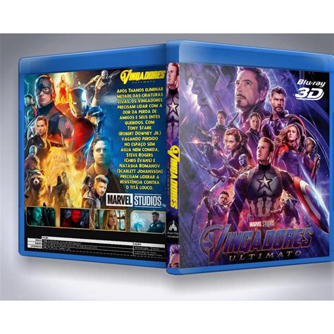 Blu Ray Vingadores Ultimato D Personalizado Shopee Brasil