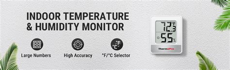 Thermopro Tp49 2 Pieces Digital Hygrometer Indoor Thermometer Humidity Meter Mini