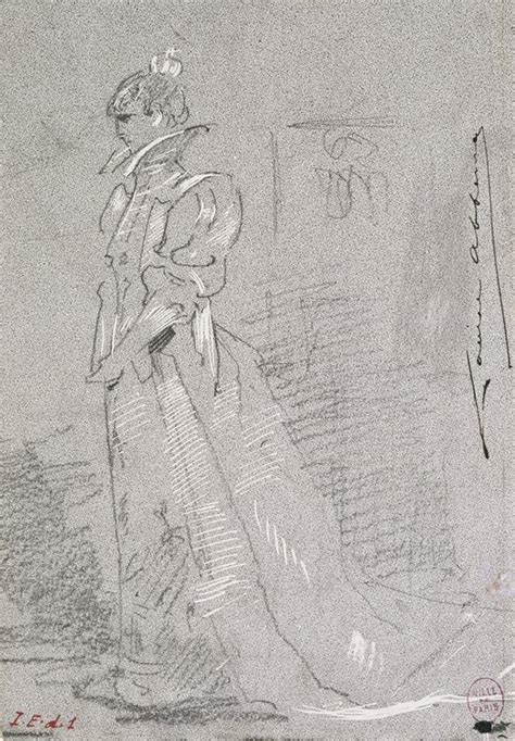 Portrait De Sarah Bernhardt En Pied By Louise Abbéma Artvee