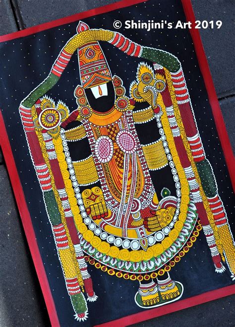 Buy Tirupati Balaji Indian Folk Art Kalamkari Online In India Etsy In