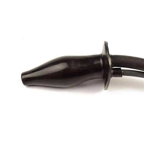 Rubberfashion Latex Butt Plug Enema Analplug Aufblasbar Mit Pumpe Und Präservativ Anal Sex
