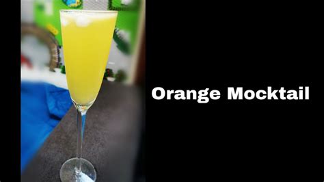 Orange Mocktail Recipe Refreshing Drink Ahlams Mom Youtube