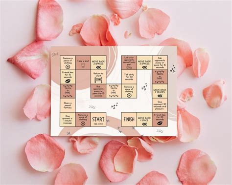 Intimacy Foreplay Board Game For Adult Couples Printable Etsy