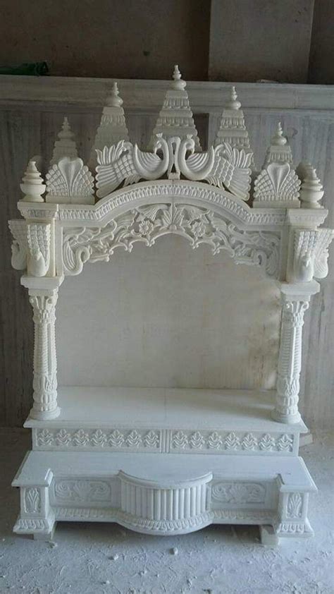 White Marble Mandir, For Home, Size: 3x1.5x4 Feet at Rs 80000 in Makrana