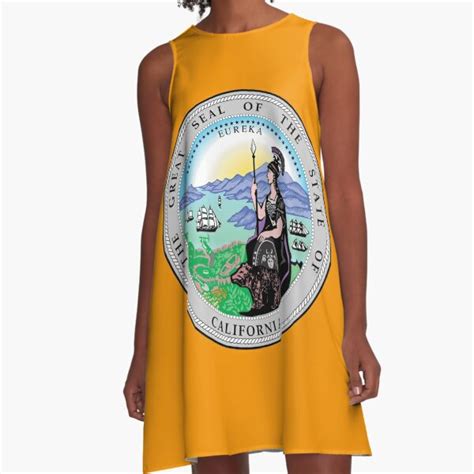 The Great Seal Of California A Line Dress For Sale By Planetterra