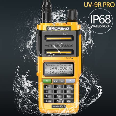 Baofeng Uv R Pro Waterproof Walkie Talkie High Power Dual Band Two Way