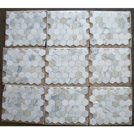 Calacatta Gold Italian Calcutta Marble Hexagon Mosaic Tile Inch