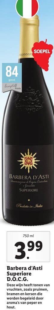 Barbera D Asti Superiore D O C G Ml Aanbieding Bij Lidl