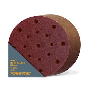 Powertec In Grit Psa Aluminum Oxide Sanding Disc Self Stick