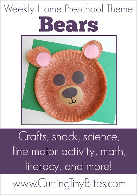 Bear Theme- Weekly Home Preschool | What Can We Do With Paper And Glue