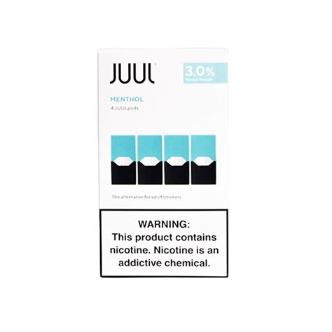 JUUL Menthol 3 4 Pod Pack USA Premium Vape