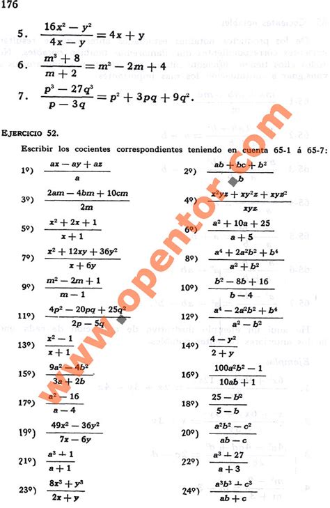 Lgebra Gonz Lez Mancil Ejercicio Opentor