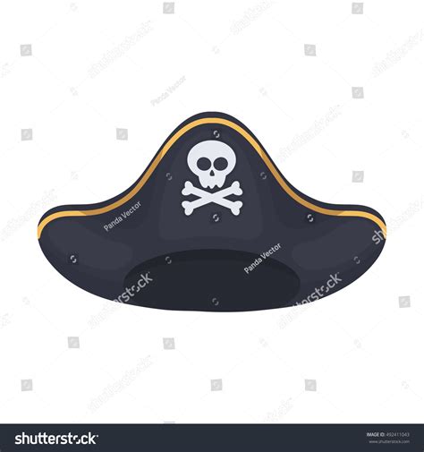 Pirate Hat Icon Cartoon Style Isolated Stock Vector (Royalty Free ...