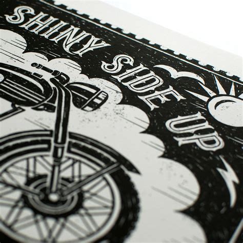 bikers motorbike print by snowdon design & craft | notonthehighstreet.com
