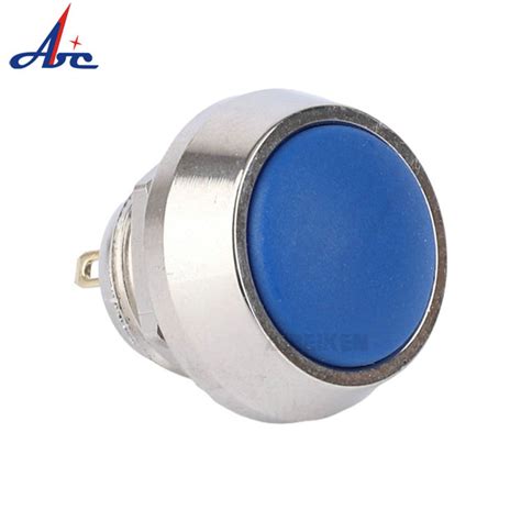 Mm Domed Head Momentary No Metal Push Button Switch Nickel Brass