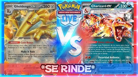 Repeticiones Pok Mon Tcg Live Gholdengo Ex Vs Charizard Ex Youtube