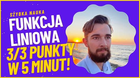 Szybka Nauka Funkcja Liniowa Punkty W Minut Youtube