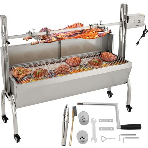 Vevor Rotisserie Grill Lbs Capacity Stainless Steel Pig Lamb Spit