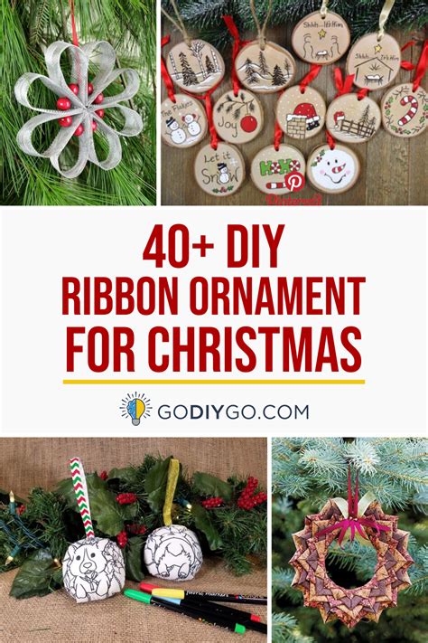 45 Diy Ribbon Ornament For Christmas Godiygo