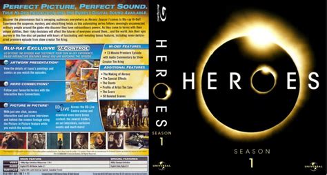 Heroes Season 1 Tv Blu Ray Custom Covers Heroes Season 1