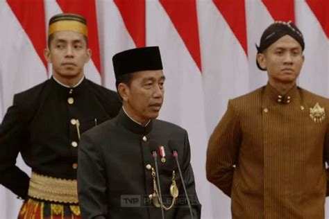 Sidang Tahunan MPR Presiden Jokowi Ucapan Terima Kasih Pada Pidato