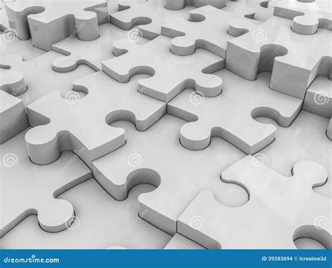 Abstract Puzzle Pieces Background Stock Illustration Illustration Of