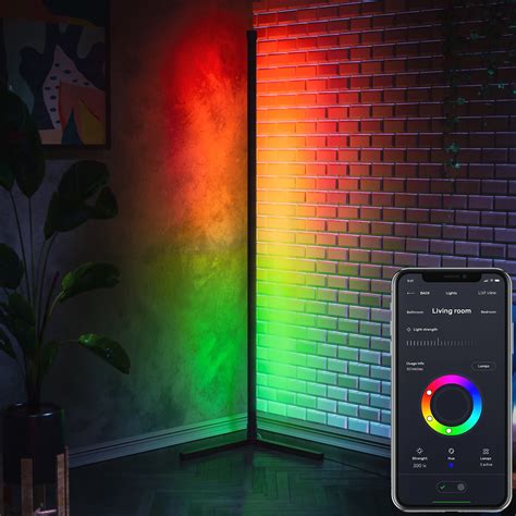 Corner Lamp RGB 60 Tall Lamp Corner Floor Lamp Wth Bluetooth App