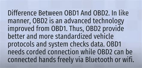 Comparison Between Obd1 Vs Obd2 Automotive Tools Review And Guide