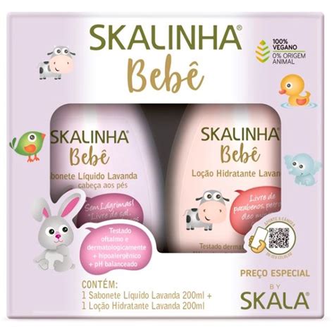 Kit Skalinha Bebê Sabonete e Hidratante 200ml Shopee Brasil