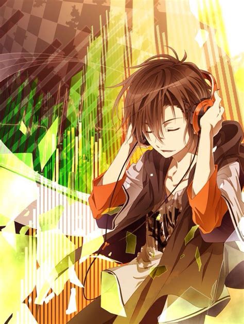 Anime Boy Headphones Cute Anime Guys Anime Characters Anime Artwork