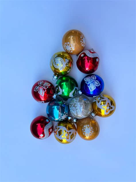 Vintage Glass Ball Ornaments. A Fun Addition to Your Christmas Tree and ...