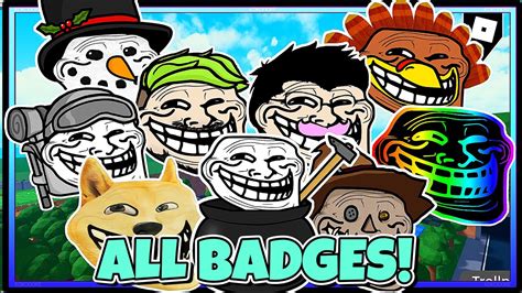 HOW TO GET ALL 153 BADGES In Find The Trollfaces BETA ROBLOX YouTube