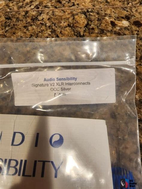 Audio Sensibility Signature Silver XLR Interconnect 1 0M For Sale US