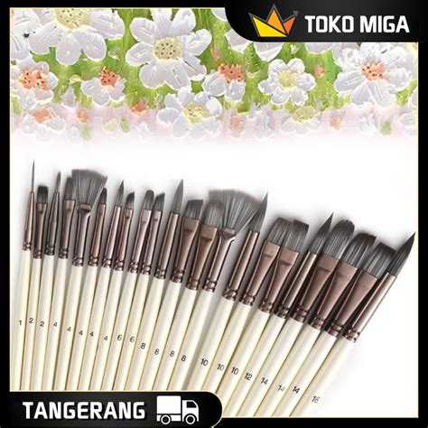 Jual 24Pcs Kuas Lukis Set Watercolor Paint Brushes Artist Paint Brushes