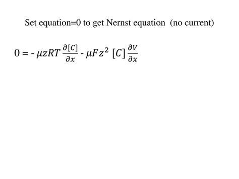 Ppt Derivation Of The Nernst Equation Powerpoint Presentation Free Download Id2182619