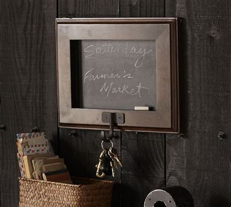 Framed Chalkboard With Hook Pottery Barn Decoration Diy Decor Home